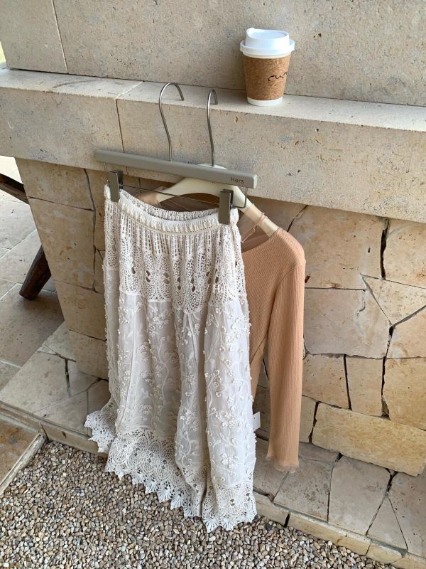 法式復古氣質重工提花鏤空蕾絲裙 法式復古氣質重工提花鏤空蕾絲裙