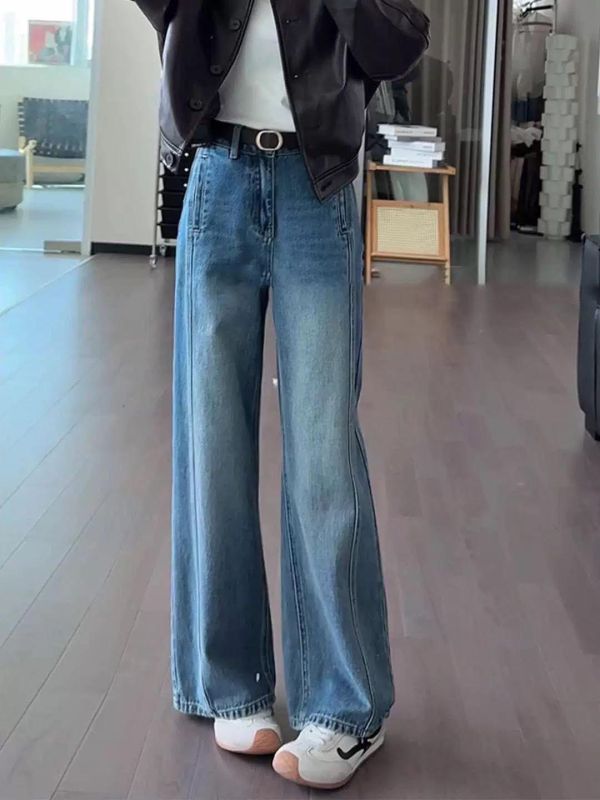 必買神好看分割牛仔寬褲 必買神好看分割牛仔寬褲