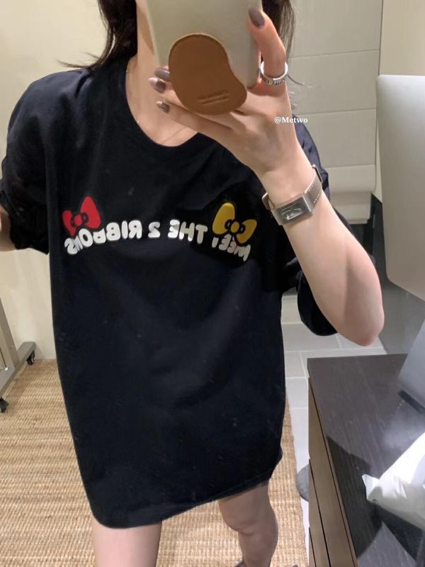 休閒風kitty貓系列卡通寬鬆t恤 休閒風kitty貓系列卡通寬鬆t恤
