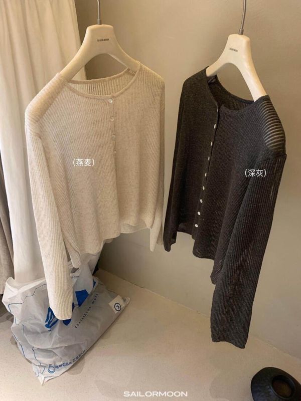 多色 鏤空薄款百搭針織開衫 多色 鏤空薄款百搭針織開衫