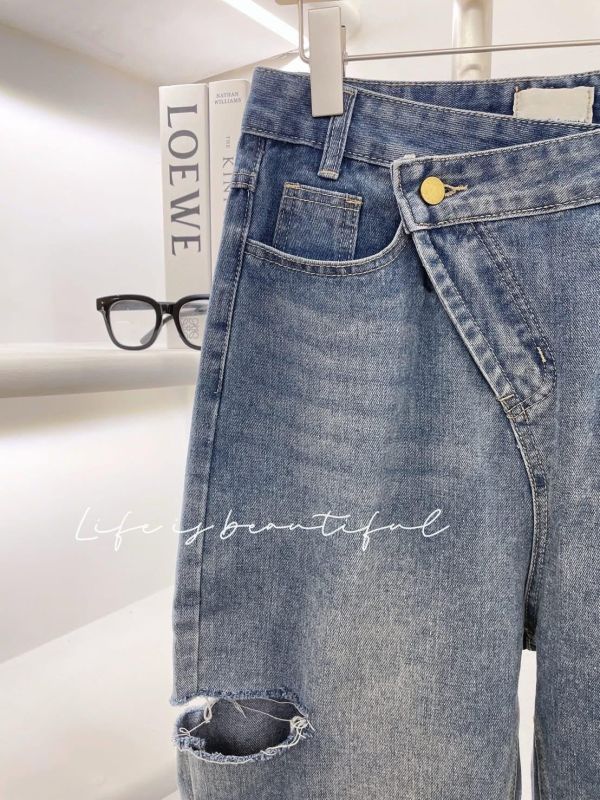 造型雙扣割破男友褲 造型雙扣割破男友褲