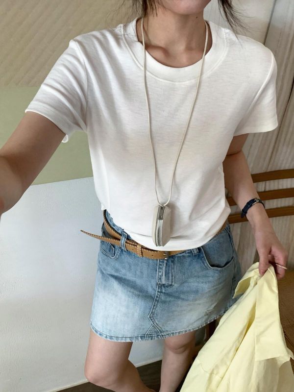 韓系基礎款百搭彈力短袖T恤-15色 韓系基礎款百搭彈力短袖T恤-15色