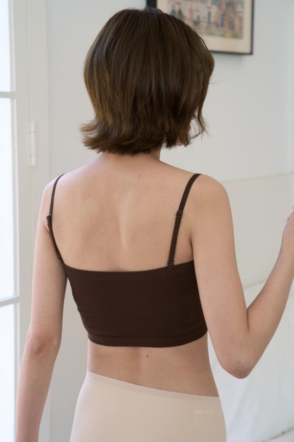 無痕防走光舒適彈力帶胸墊背心-5色 無痕防走光舒適彈力帶胸墊背心-5色