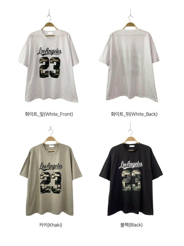 Korea 美式休閒迷彩數字T-3色 Korea 美式休閒迷彩數字T-3色