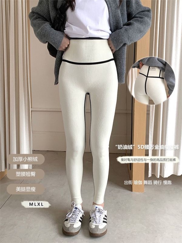 溫暖內裏奶油兔絨九分瑜伽褲-3色 溫暖內裏奶油兔絨九分瑜伽褲-3色