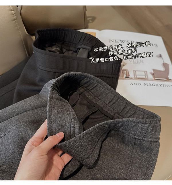 立體走線 自然垂感好穿遮肉顯瘦休閒褲-2色 立體走線 自然垂感好穿遮肉顯瘦休閒褲-2色