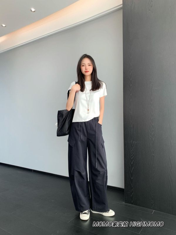 好版型工裝褲～萊賽爾舒適挺闊顯瘦收口直筒休閒褲-3色 好版型工裝褲～萊賽爾舒適挺闊顯瘦收口直筒休閒褲-3色