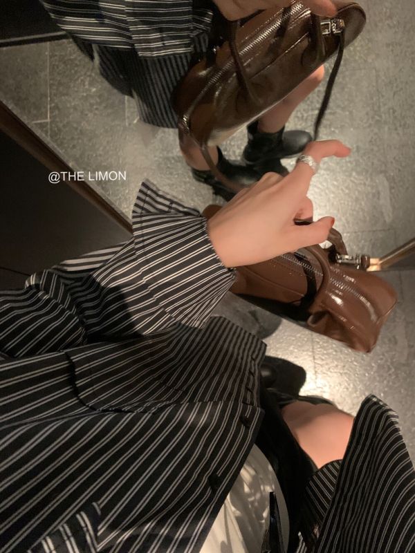 美式不過時經典百搭大版條紋襯衫 美式不過時經典百搭大版條紋襯衫