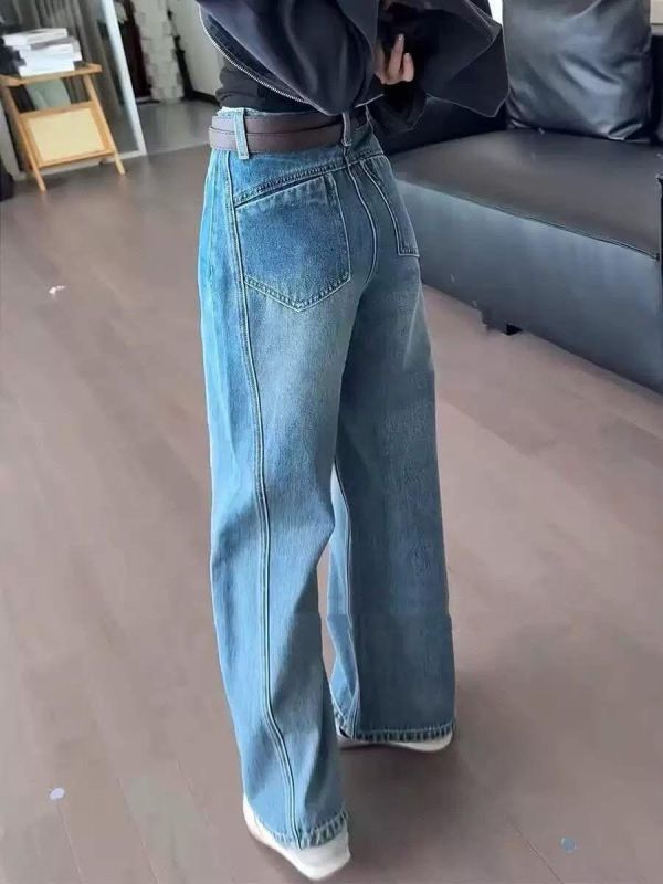 必買神好看分割牛仔寬褲 必買神好看分割牛仔寬褲