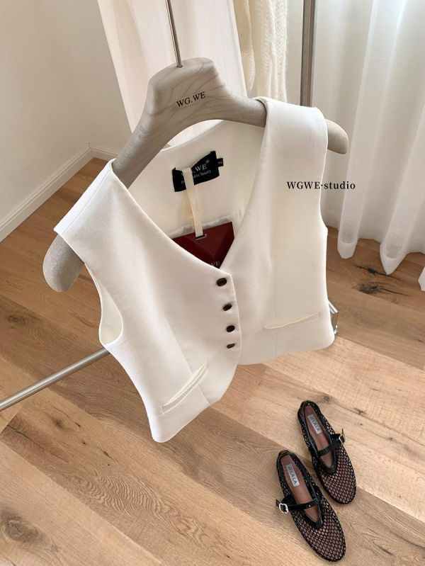 法式老錢風高級感氣質背心-2色 法式老錢風高級感氣質背心-2色