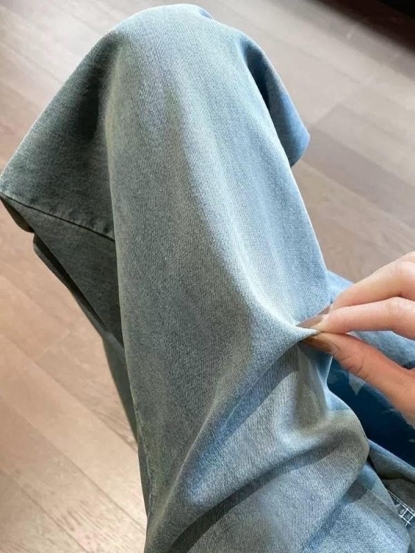 -8度天絲顯瘦抓皺牛仔寬褲 -8度天絲顯瘦抓皺牛仔寬褲