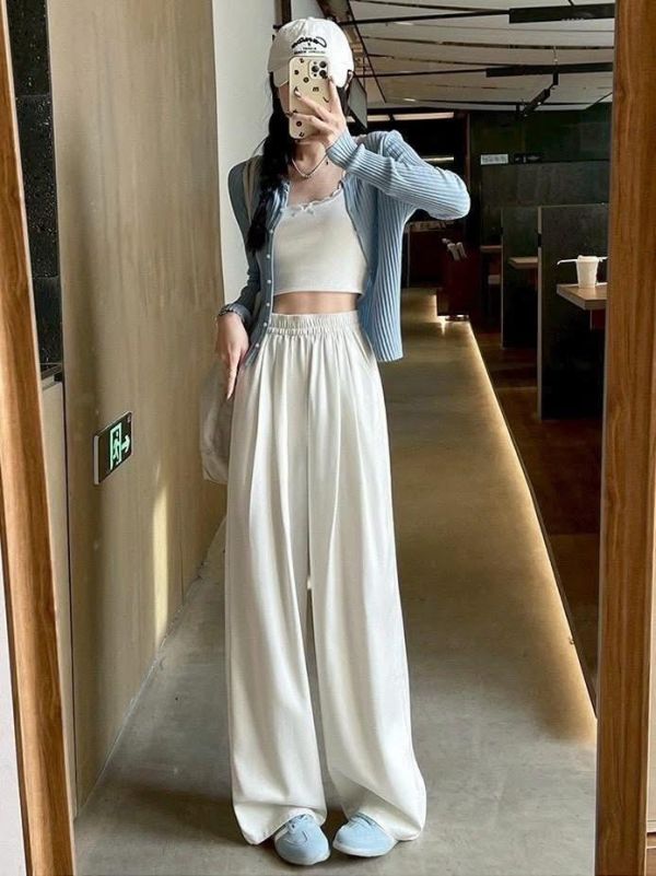 -8度天絲顯瘦抓皺牛仔寬褲 -8度天絲顯瘦抓皺牛仔寬褲