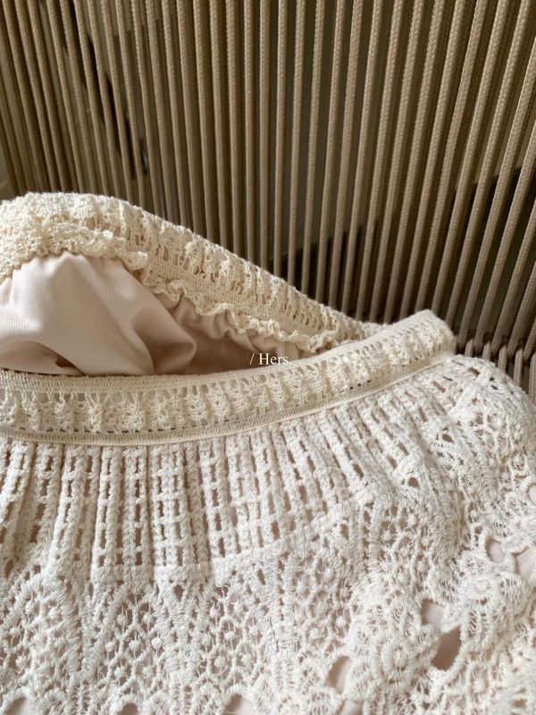 法式復古氣質重工提花鏤空蕾絲裙 法式復古氣質重工提花鏤空蕾絲裙