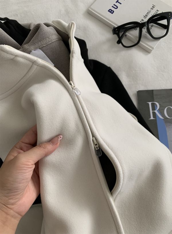 加厚保暖羊毛保暖連帽外套-2色 加厚保暖羊毛保暖連帽外套-2色