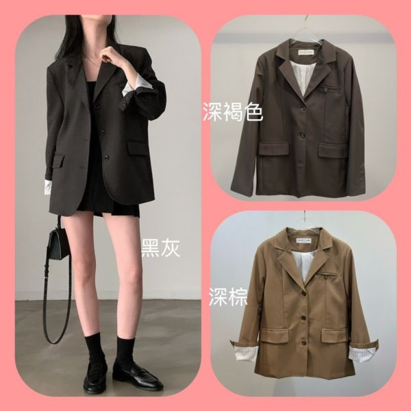 Korea 簡約質感西裝外套-3色 Korea 簡約質感西裝外套-3色