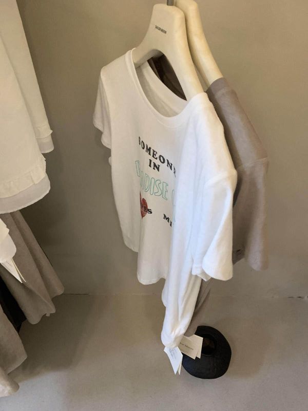 愛心字母印花顯瘦圓領T恤-3色 愛心字母印花顯瘦圓領T恤-3色