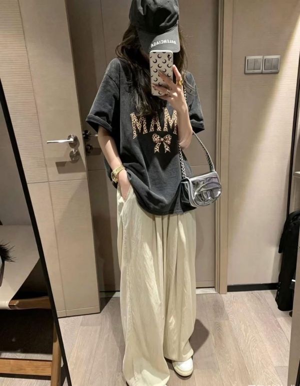 水洗灰豹紋字母tee 水洗灰豹紋字母tee
