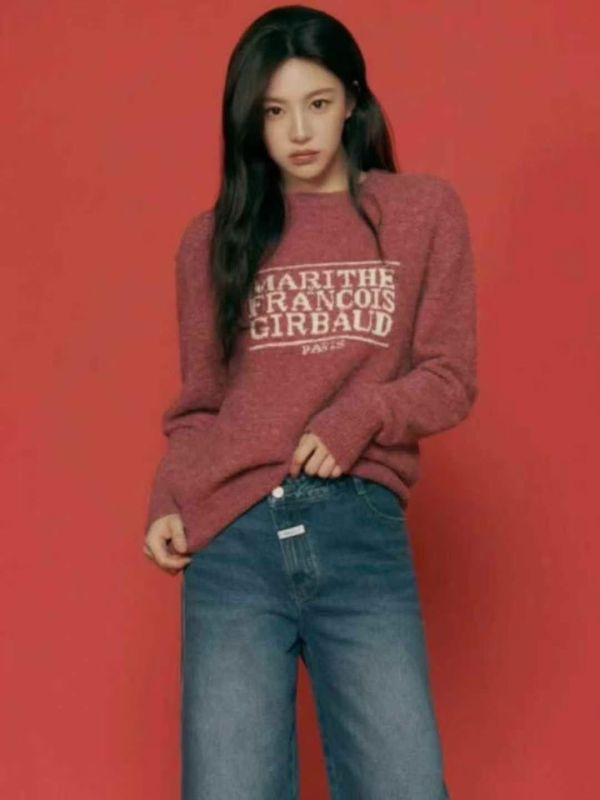 英文字母15%羊毛針織上衣-3色 英文字母15%羊毛針織上衣-3色