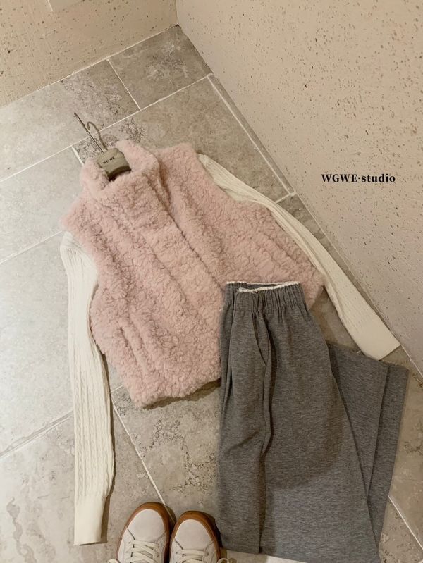 氣質百搭立領單排扣保暖毛絨背心-3色 氣質百搭立領單排扣保暖毛絨背心-3色