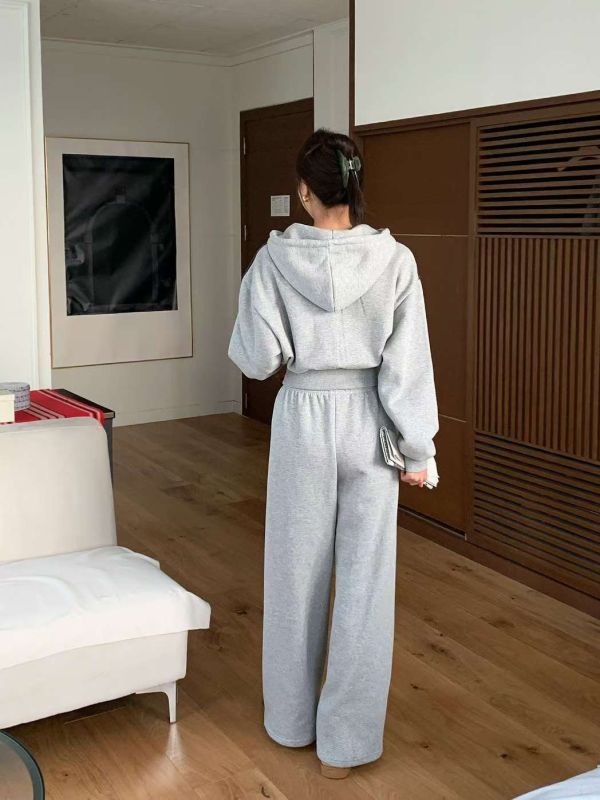 Korea 燈芯絨拼接外套+棉褲eet-2色 Korea 燈芯絨拼接外套+棉褲eet-2色