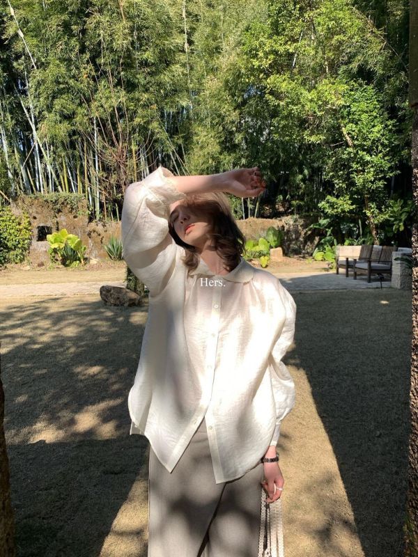 簡約氣質提花寬鬆質感襯衫-3色 簡約氣質提花寬鬆質感襯衫-3色