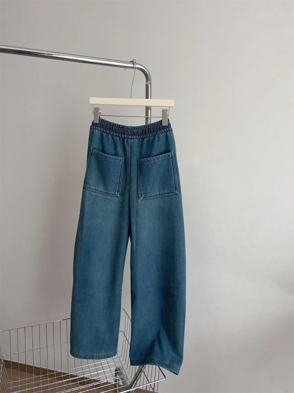 加厚加絨萊賽爾牛仔彎刀褲休閒直筒褲 加厚加絨萊賽爾牛仔彎刀褲休閒直筒褲