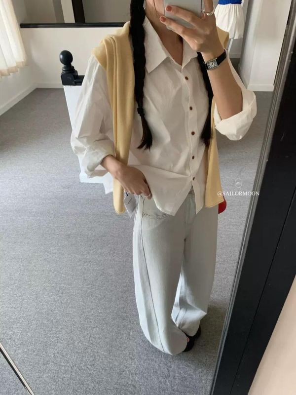 純色*短款*基礎百搭襯衫-11色 純色*短款*基礎百搭襯衫-14色