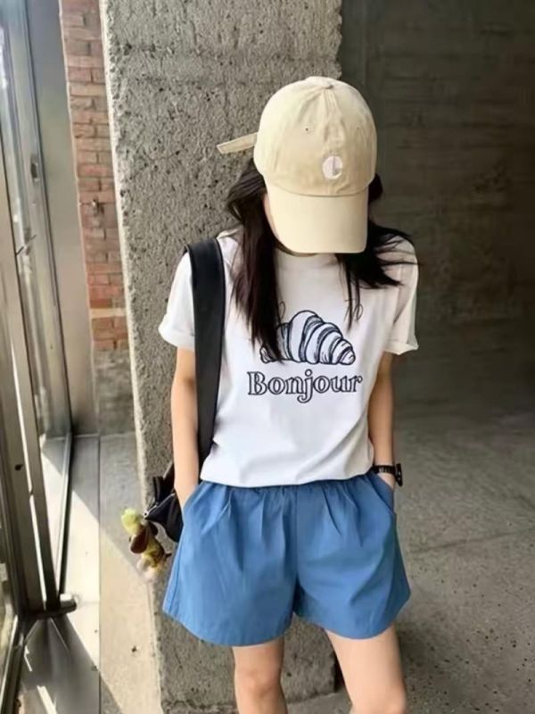 韓系重工立體線條感牛角麵包T-2色 韓系重工立體線條感牛角麵包T-2色