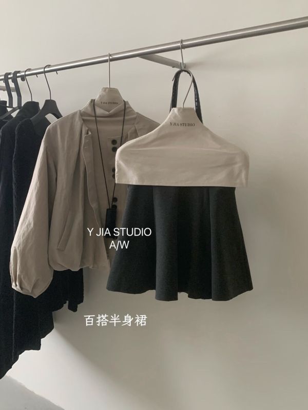 法式學院風洋氣百搭半身裙-2色 法法式學院風洋氣百搭半身裙-2色