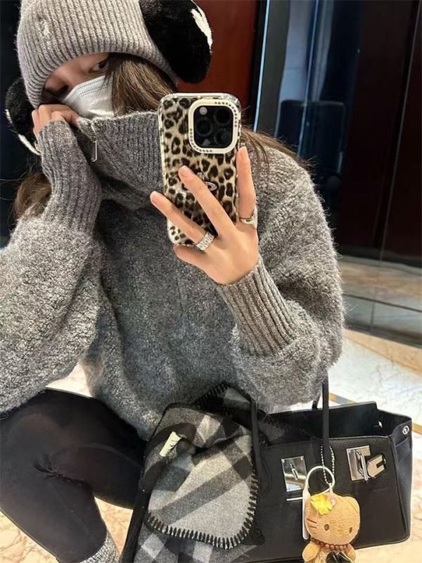 翻領雙拉鏈寬鬆顯瘦好比例上衣外套-3色 翻領雙拉鏈寬鬆顯瘦好比例上衣外套-3色