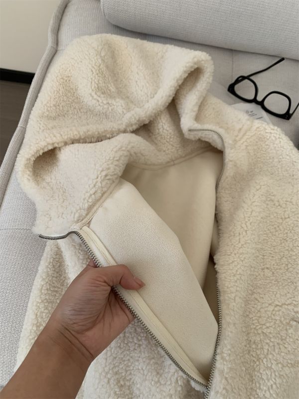 厚實雙面羊羔毛鬆弛感拉鏈毛衣外套-2色 厚實雙面羊羔毛鬆弛感拉鏈毛衣外套-2色