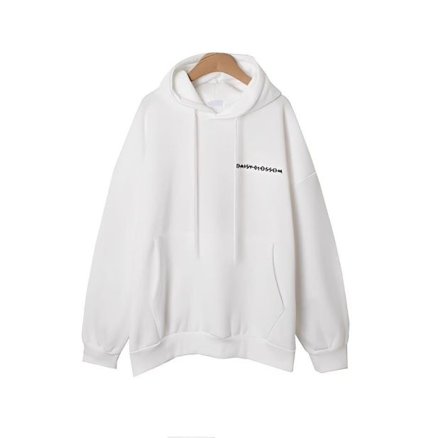 雛菊率性口袋內刷毛帽T-3色 雛菊率性口袋內刷毛帽T-3色