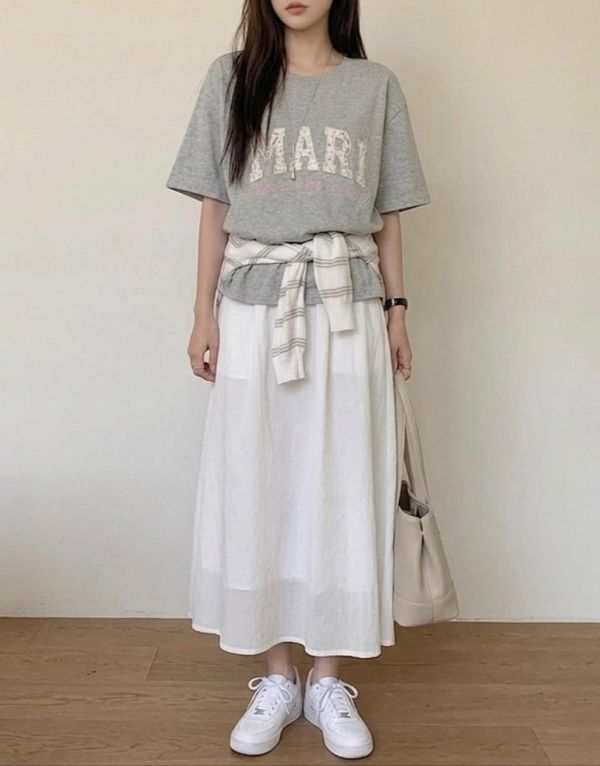 Korea 清新碎花字母休閒t恤-3色 Korea 清新碎花字母休閒t恤-3色