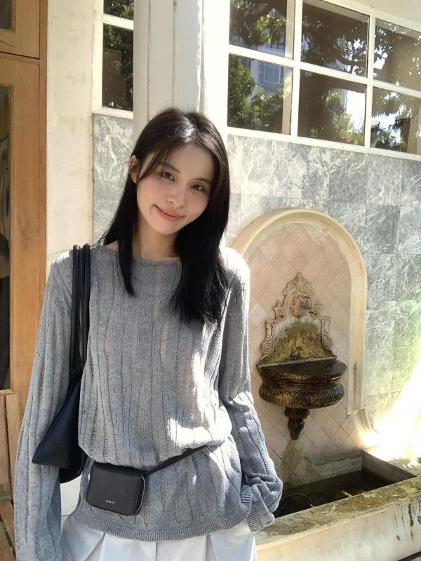 溫柔白月光氣質設計感針織衫-4色 溫柔白月光氣質設計感針織衫-4色