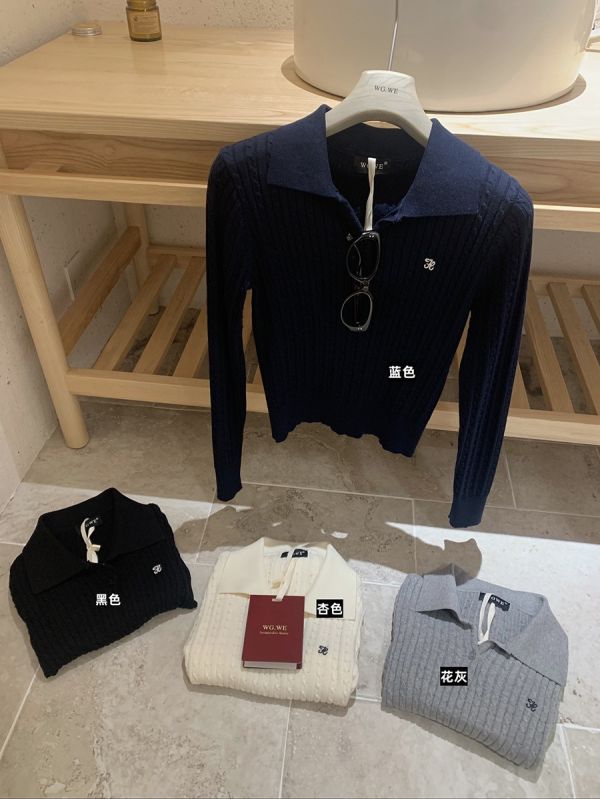 韓系簡約刺繡麻花百搭短款氣質上衣-4色 韓系簡約刺繡麻花百搭短款氣質上衣-4色