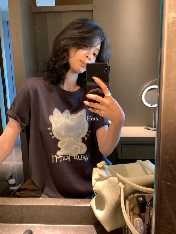 機器貓卡通印花舒適T恤-2色 機器貓卡通印花舒適T恤-2色