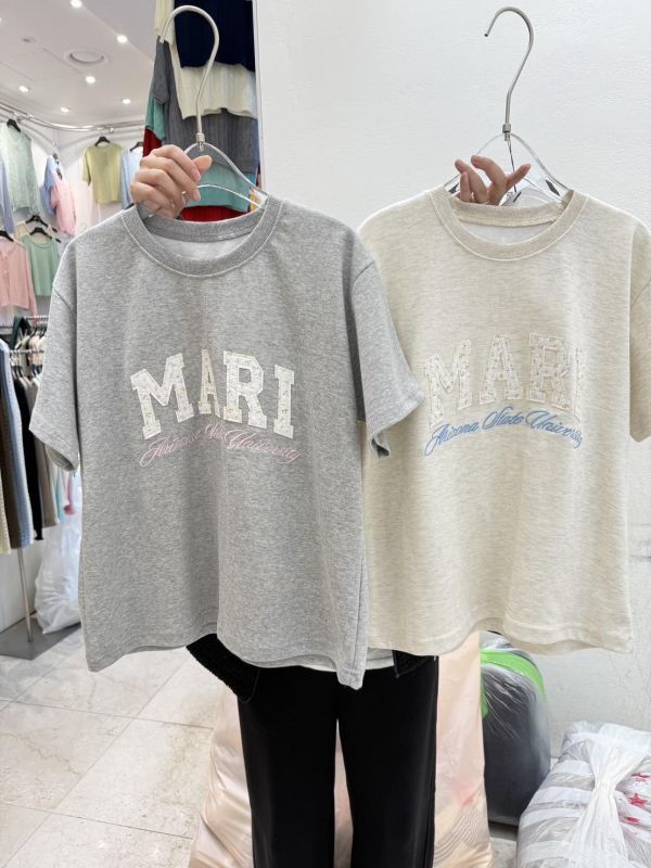 Korea 清新碎花字母休閒t恤-3色 Korea 清新碎花字母休閒t恤-3色