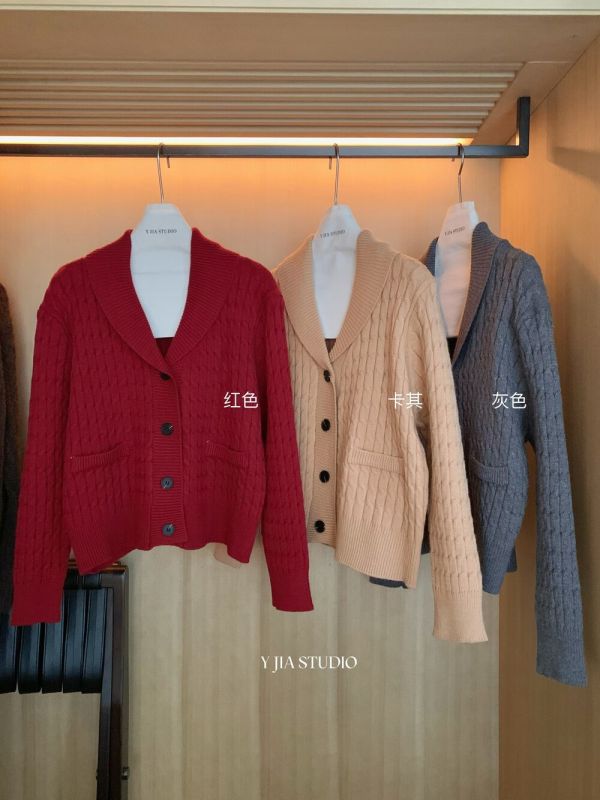 韓系溫柔風寬鬆麻花氣質毛衣開衫-3色 韓系溫柔風寬鬆麻花氣質毛衣開衫-3色