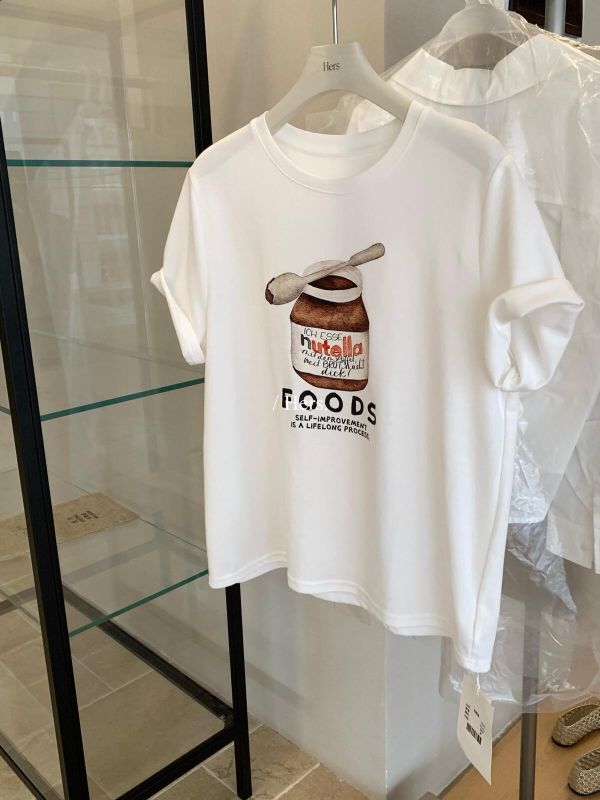 巧克力罐印花質感上衣-3色 巧克力罐印花質感上衣-3色