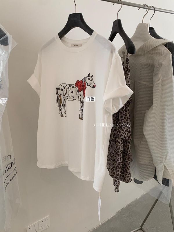 抽象手繪T斑馬抽象感舒適上衣 抽象手繪T斑馬抽象感舒適上衣