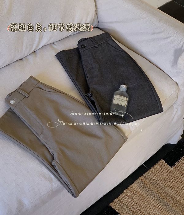 韓系簡約百搭闊腿褲-4色 韓系簡約百搭闊腿褲-4色