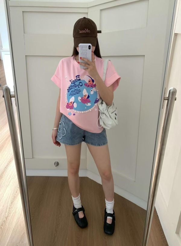 可愛牡蠣寶寶珍珠上衣-5色 可愛牡蠣寶寶珍珠上衣-5色