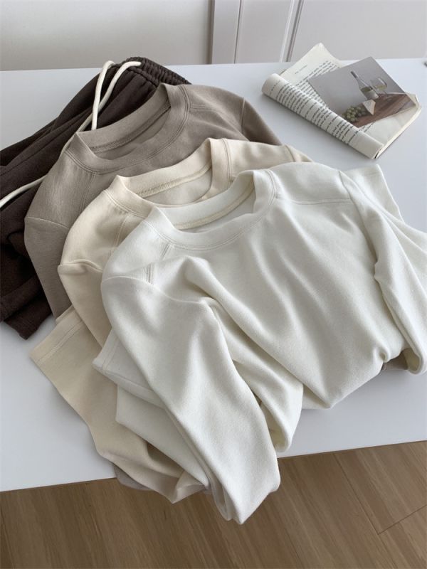 柔糯親膚好穿設計感正肩保暖打底上衣-8色 柔糯親膚好穿設計感正肩保暖打底上衣-8色