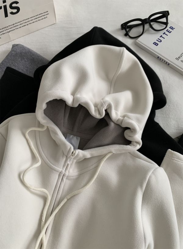 加厚保暖羊毛保暖連帽外套-2色 加厚保暖羊毛保暖連帽外套-2色