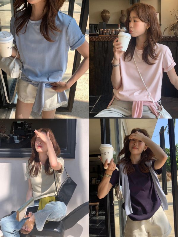 人氣基本款包色必備款～洋氣百搭T-15色 人氣基本款包色必備款～洋氣百搭T-15色