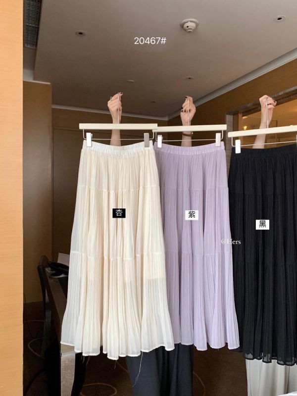 高品質簡約氣質小女人壓褶半身裙-3色 高品質簡約氣質小女人壓褶半身裙-3色