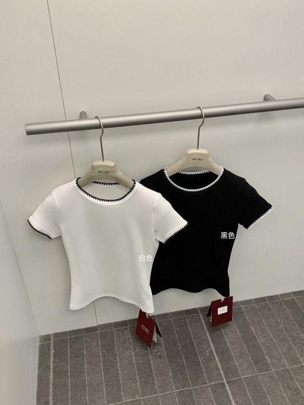 撞色百搭修身簡約tee-2色 撞色百搭修身簡約tee-2色