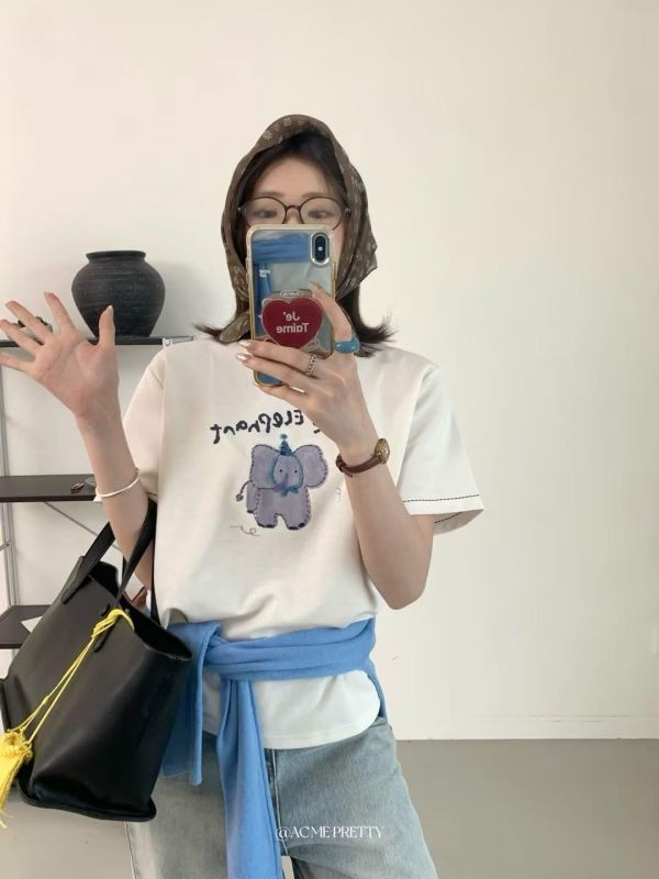 立體工藝 小象tee-2色 立體工藝 小象tee-2色