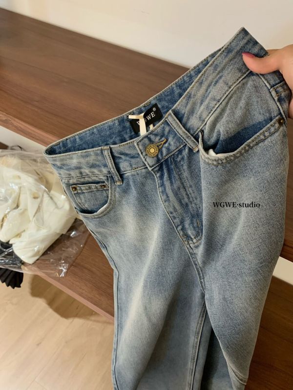 水洗磨白顯瘦休閒百搭牛仔褲 水洗磨白顯瘦休閒百搭牛仔褲