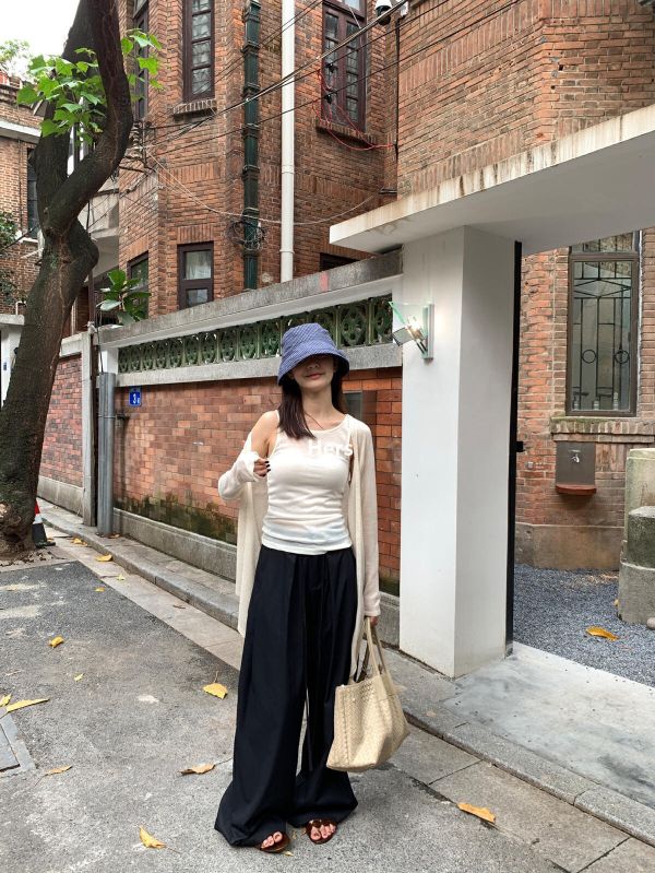 高腰繫帶簡約風顯瘦休閒西褲-3色 高腰繫帶簡約風顯瘦休閒西褲-3色